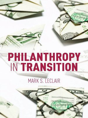 cover image of Philanthropy in Transition